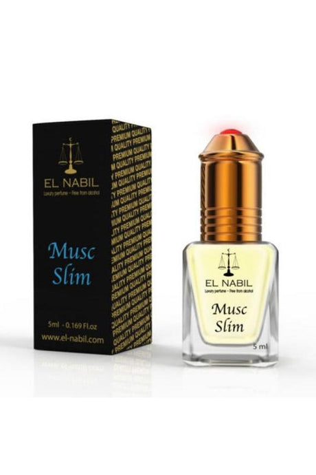 Musc SLIM El nabil 5mL - Extrait de Parfum Sans Alcool - EL NABIL