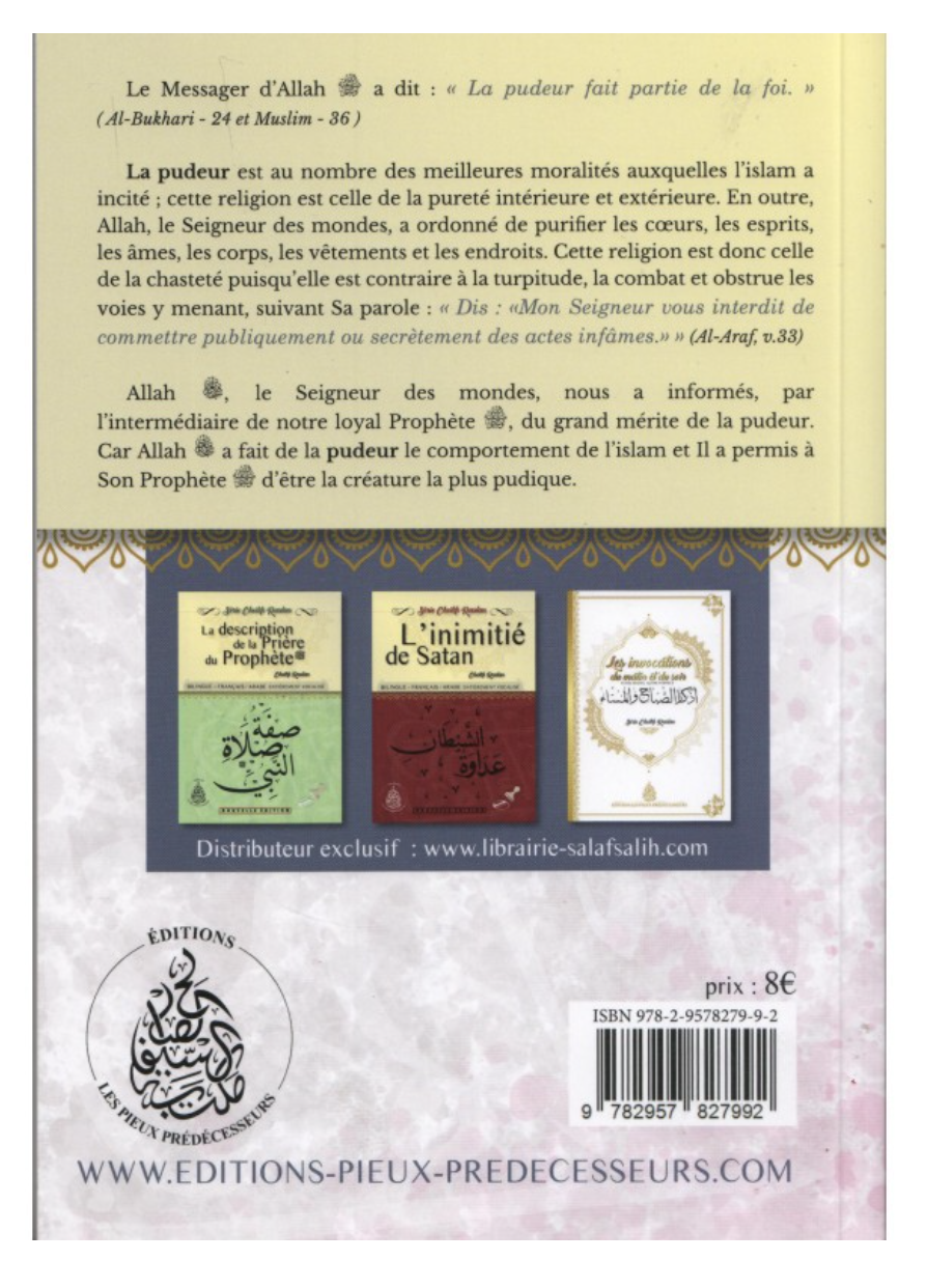 La pudeur, (Français/Arabe) De Cheikh Raslan - Éditions Les Pieux Prédécesseurs