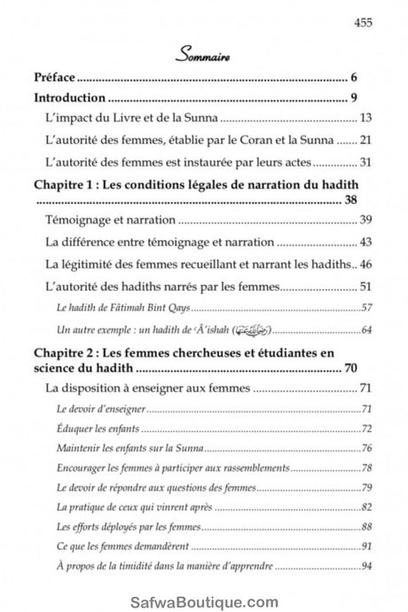 Les femmes savantes du hadith - Éditions AL IMAM