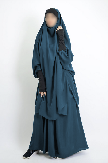 Jilbab Makkah 2 Pièces – Élégance et Légèreté | Moultazimoun
