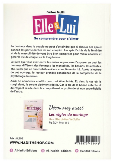 Elle & Lui : Se comprendre pour s'aimer de Fadwa Muflih - Edition Al-Hadith