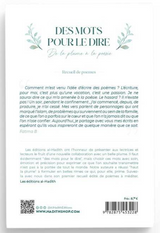 Des mots pour le dire de la plume à la poésie de Fatima Botachbaqut - Edition Al-Hadith