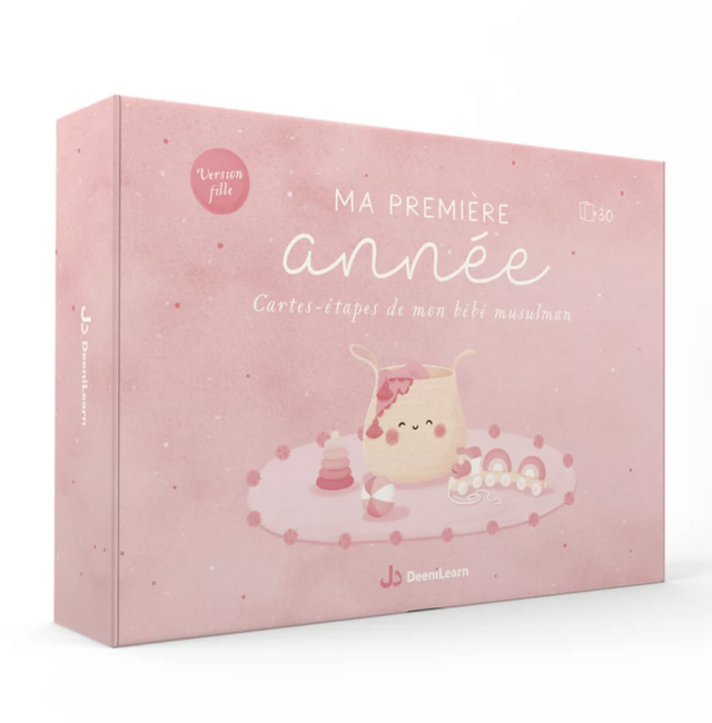 Ma première année - Cartes-étapes de mon bébé musulman (version fille) - EDITION DeeniLearn