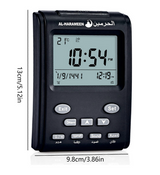 Adhan Horloge AL-HARAMEEN HA-3011, Horloge Bureau horaires Azan réveil numérique musulmane