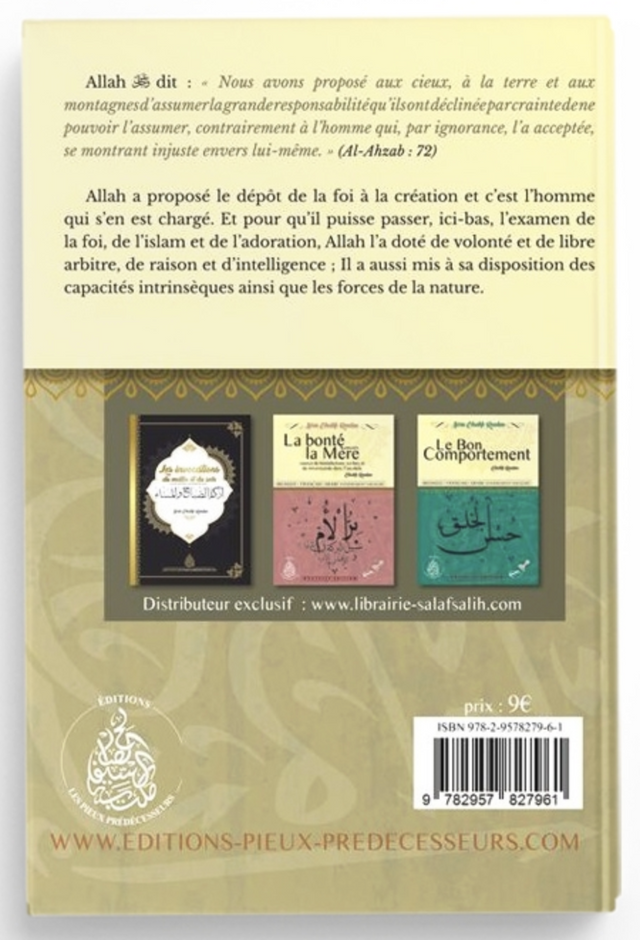 La Responsabilité sociale et humaine du musulman, De Cheikh Raslan - Éditions Les Pieux Prédécesseurs