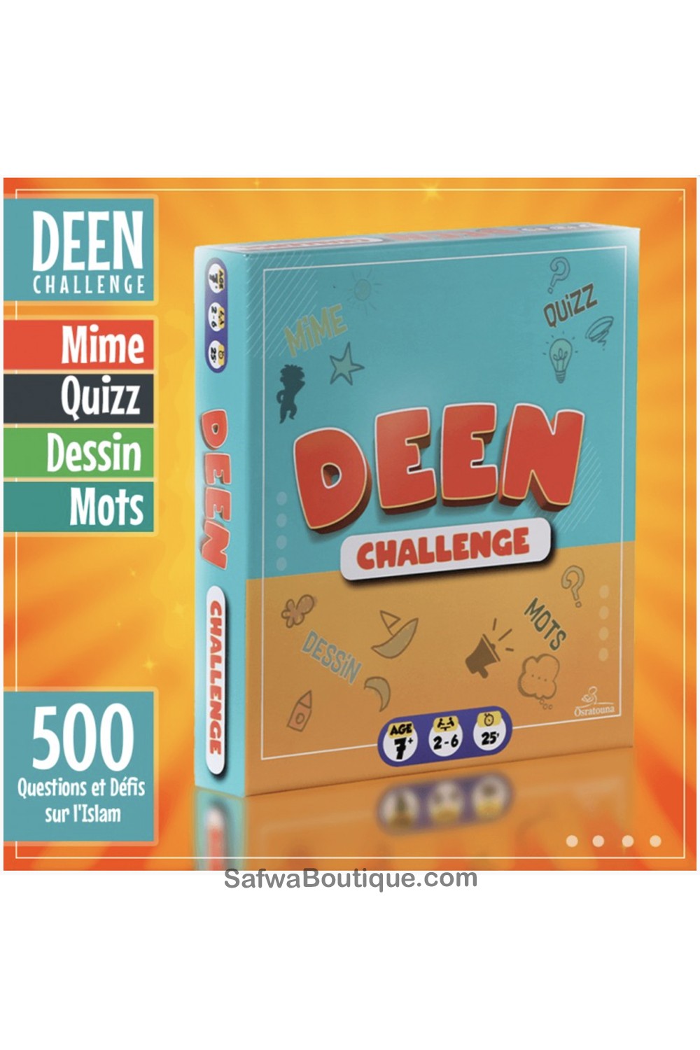 Deen Challenge : 500 Questions et Défis sur l'Islam pour Petits et Grands ! (A partir de 7 ans) - Osratouna
