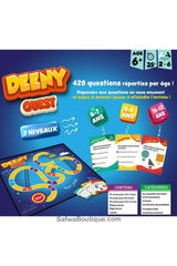 DEENY QUEST Jeu De Société: 420 Questions Sur L'islam Réparties Par Âge! (+6 Ans, 3 Niveaux) - Osratouna