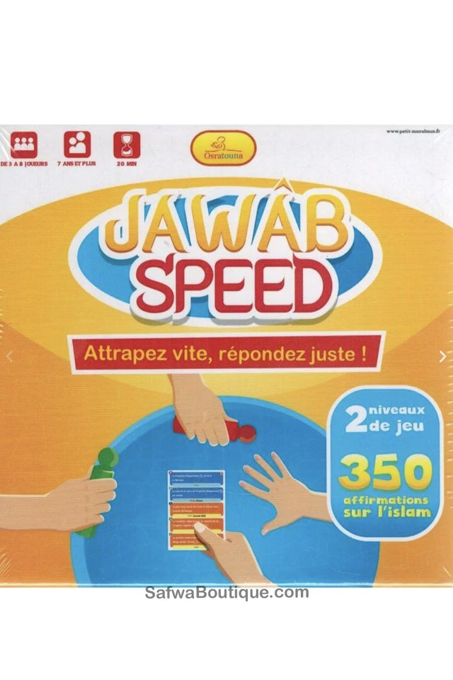 Jawab Speed - Attrapez vite, répondez juste (jeu de société) - Osratouna