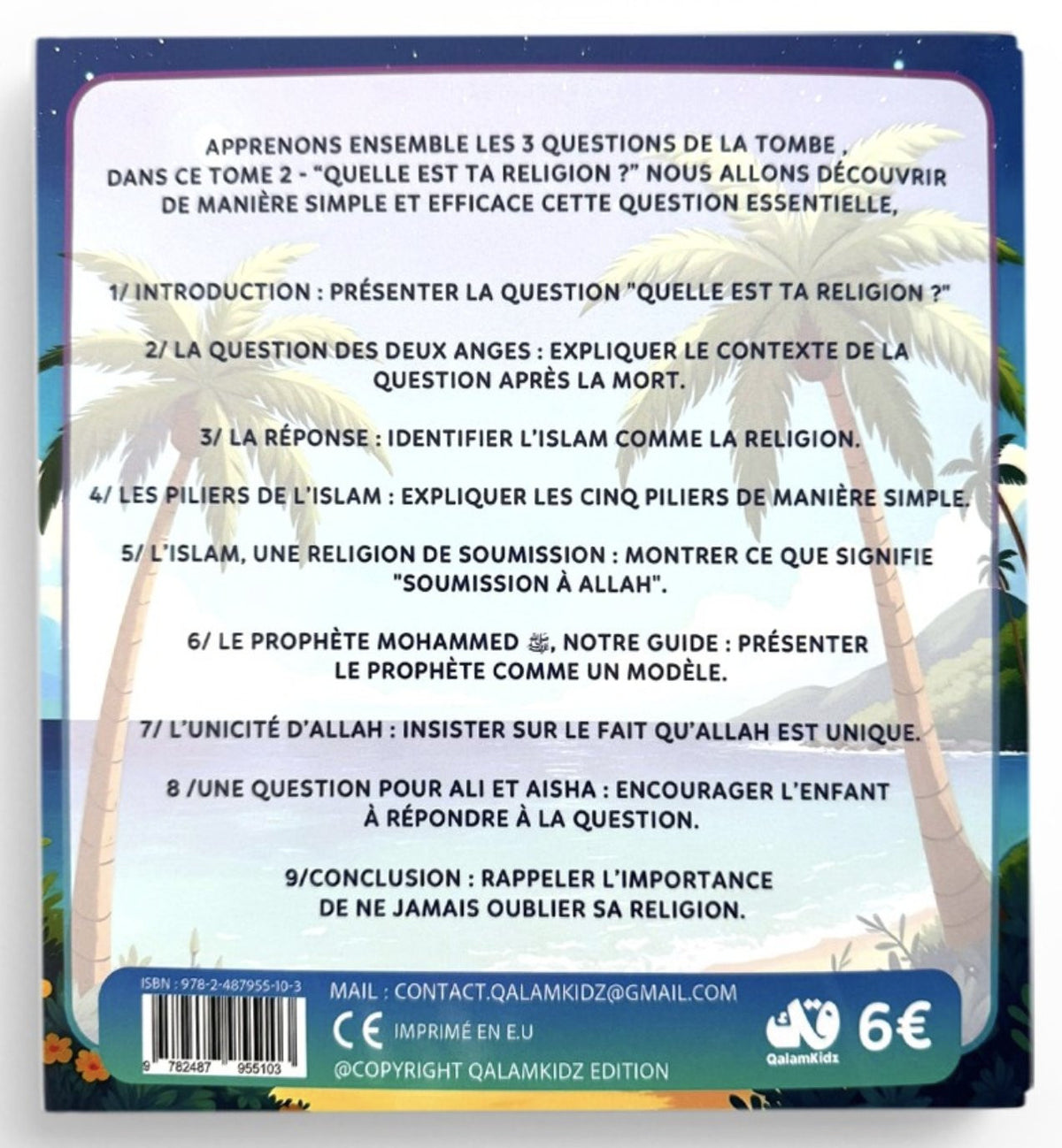 Les 3 questions - Tome 2 : Quelle est ta religion - Edition QalamKidz