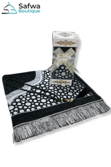 Coffret Cadeau Transparent Élégant – Tapis de Prière & Chapelet (Tasbih) | Muslim Box