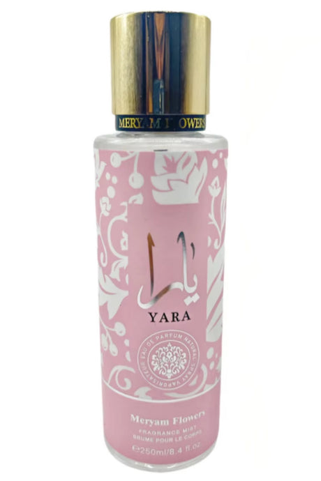 Yara Rose Brume Parfumée 250 ml – Meryam Flowers | Brume Florale Gourmande et Vanillée