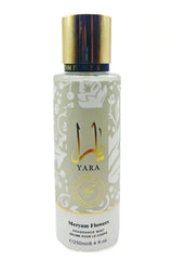Yara Blanc Brume Parfumée 250 ml – Meryam Flowers | Brume Corporelle Florale et Gourmande