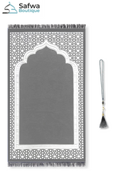 Coffret Cadeau Transparent Élégant – Tapis de Prière & Chapelet (Tasbih) | Muslim Box