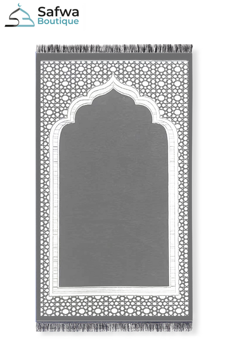 Coffret Cadeau Transparent Élégant – Tapis de Prière & Chapelet (Tasbih) | Muslim Box