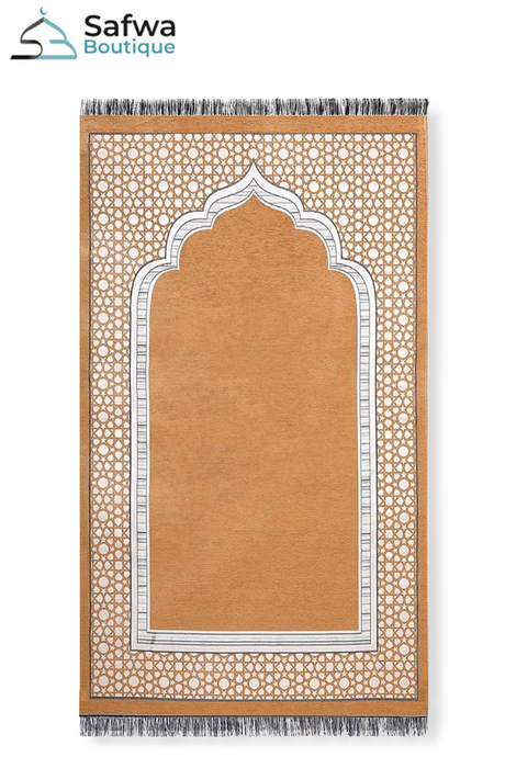 Coffret Cadeau Transparent Élégant – Tapis de Prière & Chapelet (Tasbih) | Muslim Box