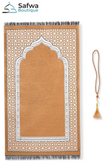 Coffret Cadeau Transparent Élégant – Tapis de Prière & Chapelet (Tasbih) | Muslim Box