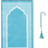 Coffret Cadeau Transparent Élégant – Tapis de Prière & Chapelet (Tasbih) | Muslim Box