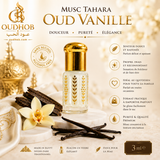Musc Tahara Oud Vanilje – Intim Musk Uden Alkohol 3 ml – OudHob | عود الحب