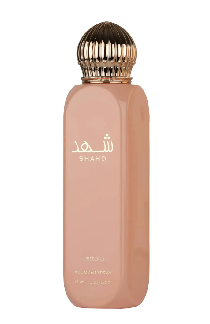 All Over Spray Shahd Lattafa spray corporel pour femme 150ml - Lattafa Dubaï