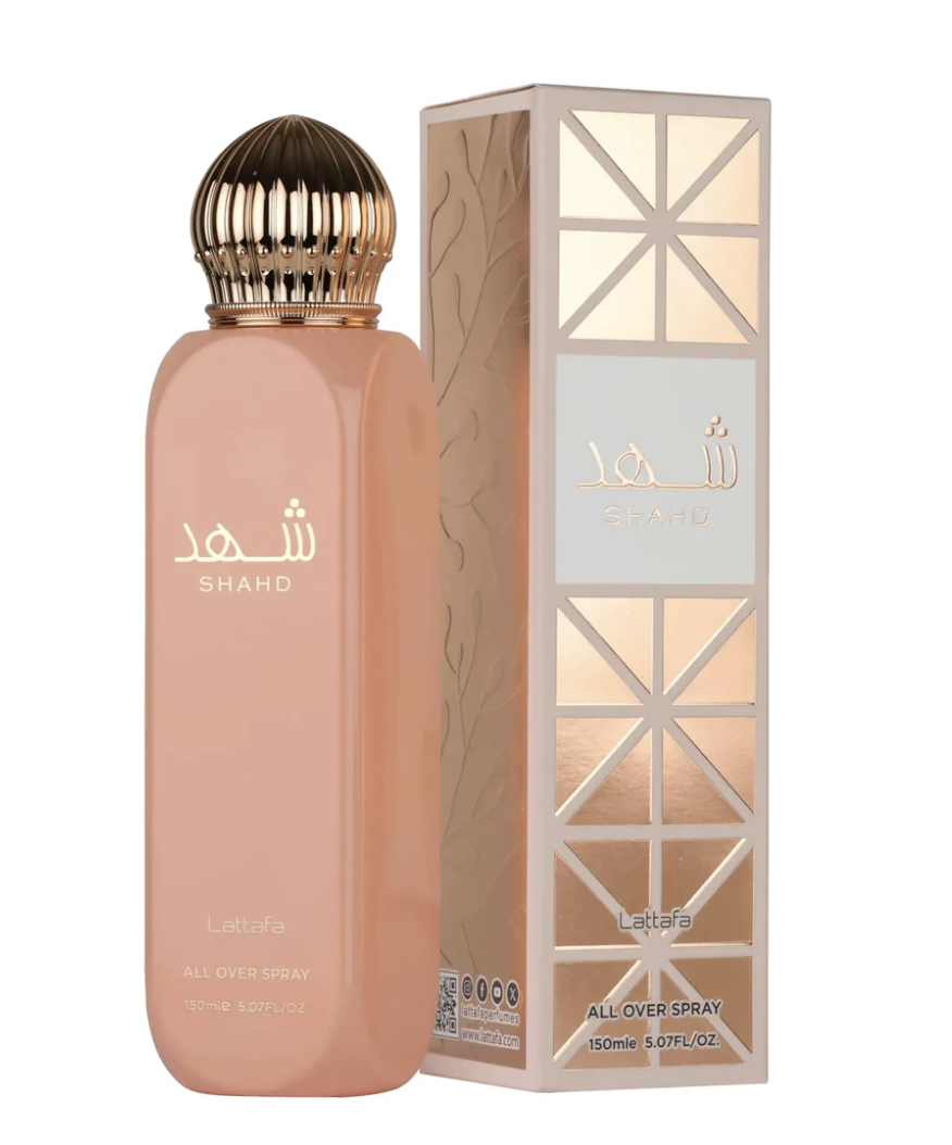 All Over Spray Shahd Lattafa spray corporel pour femme 150ml - Lattafa Dubaï