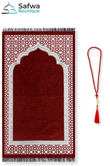 Coffret Cadeau Transparent Élégant – Tapis de Prière & Chapelet (Tasbih) | Muslim Box