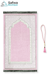 Coffret Cadeau Transparent Élégant – Tapis de Prière & Chapelet (Tasbih) | Muslim Box