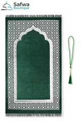 Coffret Cadeau Transparent Élégant – Tapis de Prière & Chapelet (Tasbih) | Muslim Box
