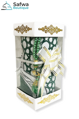 Coffret Cadeau Transparent Élégant – Tapis de Prière & Chapelet (Tasbih) | Muslim Box