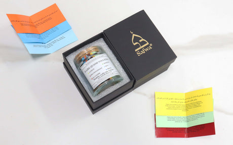 Bocal Hadith Safwa® – Hadiths Authentiques en Arabe & Français, Codés par Émotion – Coffret Cadeau Élégant (Exclusivité Safwa®)