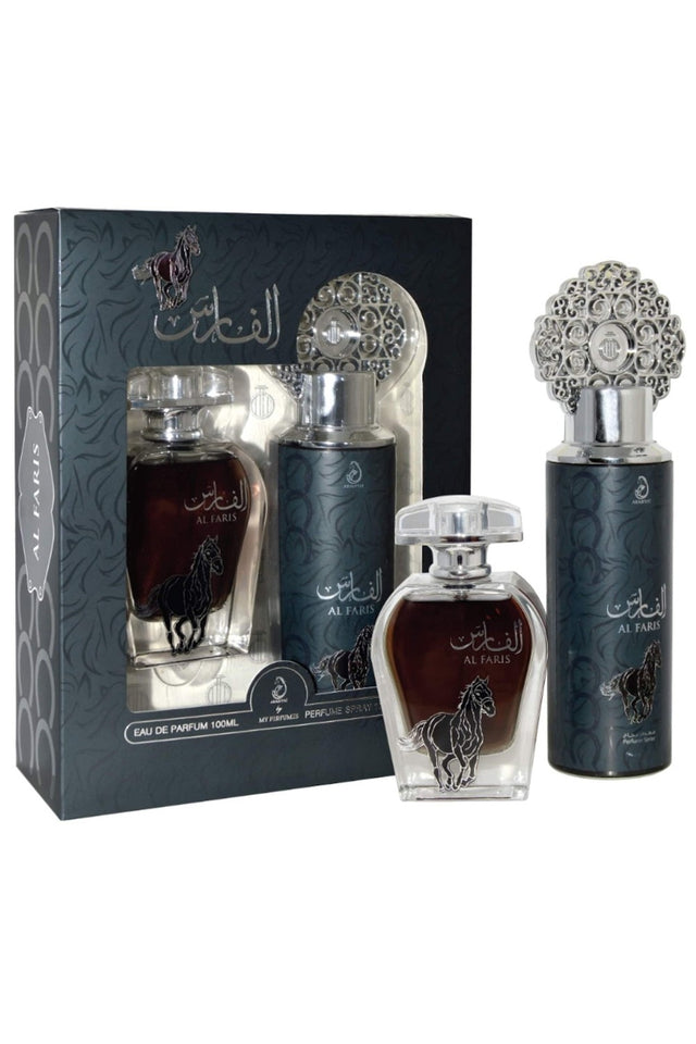Coffret Parfum d’Orient  AL FARIS – eau de parfum 100ml & Déodorant 200ml - My Perfumes Dubaï