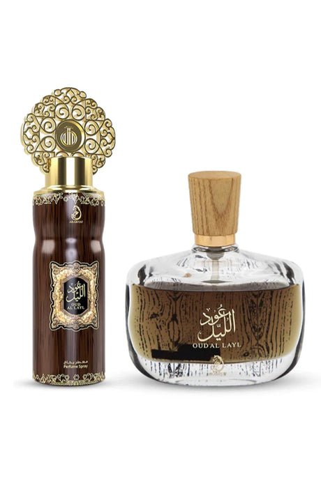 Coffret Parfum d’Orient OUD AL LAYL – eau de parfum 100ml & Déodorant 200ml - My Perfumes Dubaï