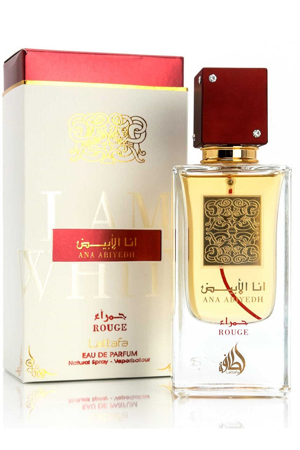 Eau de Parfum Ana Abiyedh Rouge 60mL Lattafa - Lattafa Perfumes Dubaï