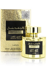 Eau de Parfum Confidential Private Gold 100mL Lattafa - Lattafa Perfumes Dubaï