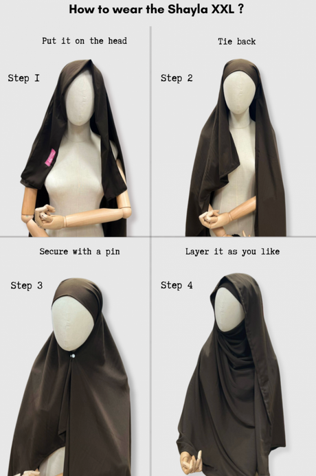 Hijab PAE XXL Shayla – Fertig-Hijab – Umm Hafsa