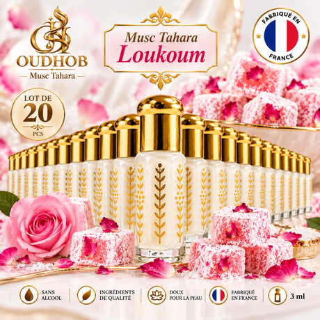 Musc Tahara Loukoum – Musc Intime Sans Alcool 3 ml - Fabriqué en France – OudHob | عود الحب