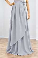 Jupe Portefeuille by Umm Hafsa – Longue, Ample et Fluide – Woolpeach Premium