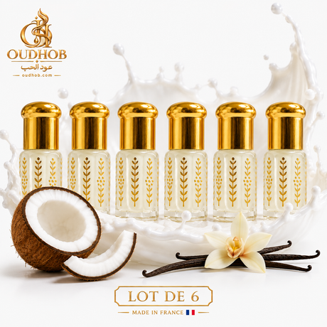 Musc Tahara Coco Vanille – Musc Intime Sans Alcool 3 ml – OudHob | عود الحب