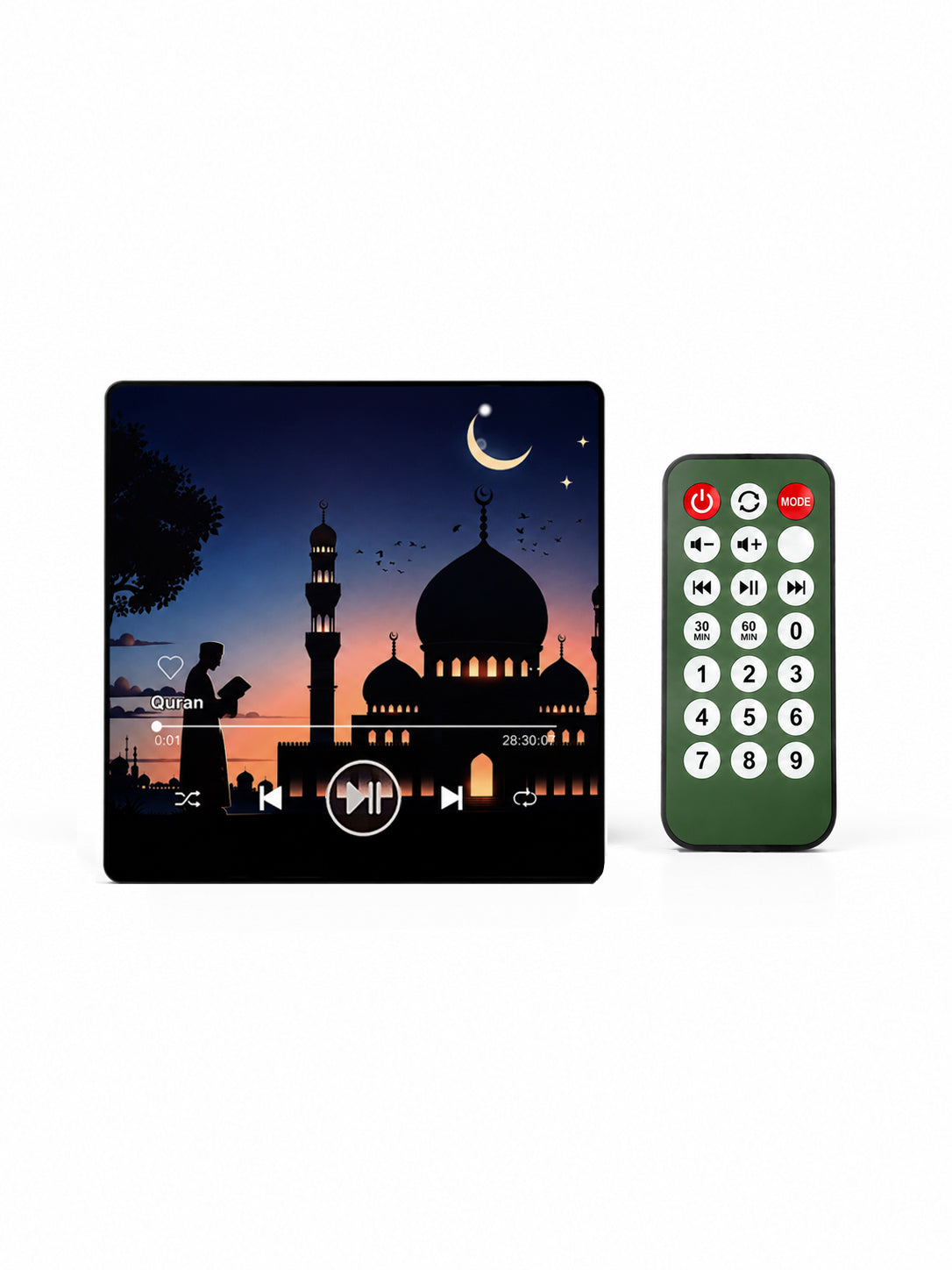 Lecteur Coranique Magnétique Tactile Bluetooth avec Télécommande